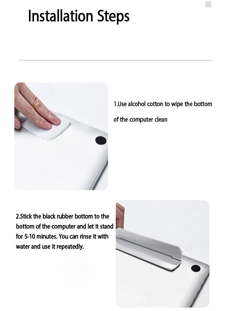 Jourvent Desk Laptop Stand, Foldable Laptop Stand, Universal Lightweight, Comfortable And Compact Laptop Holder.  - Image 3