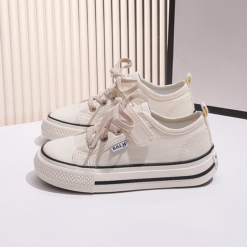 Children'S Sneakers 2025 Spring And Autum New Boys' Classic Canvas Shoes With Velcro Fasteners For Kindergarten Girls, Korean Version - Image 5