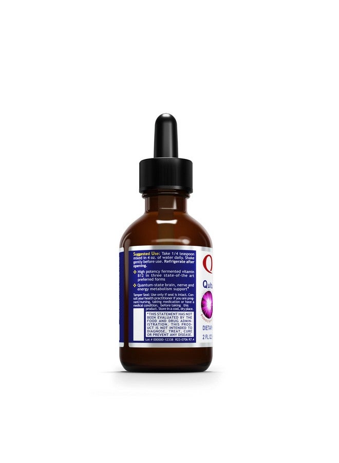 Quantum Nutrition Labs Qultured B12 - Vitamin B12, Pure B12 Liquid, B12 Sublingual, Methylated B12, Organic, Liquid Drops for Adults, Liquid B12 Supplement with Methylcobalamin - 2 Fl Oz - Image 3