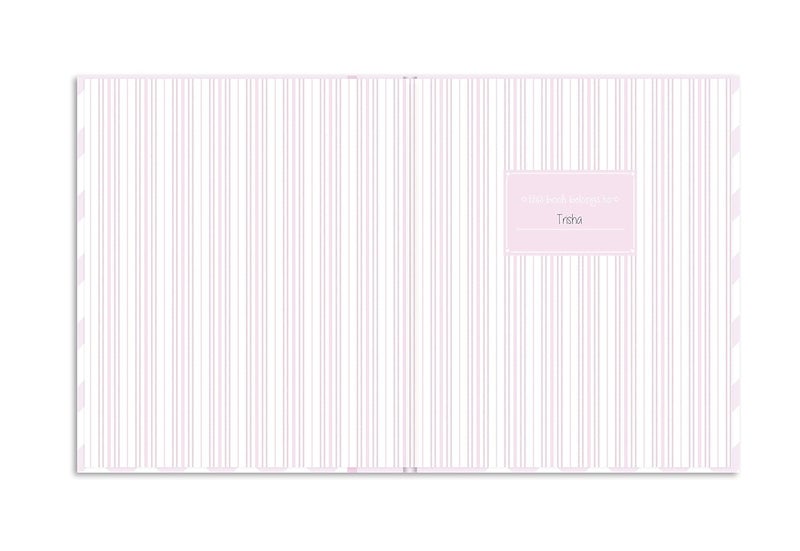 Lil Peach كتاب ذكريات بيبي ليل بيش للأعوام الخمسة الأولى، دفتر تذكارات لحظات الميلاد، هدية للآباء الجدد والمرتقبين، 46 صفحة للتعبئة، وردي - Image 4
