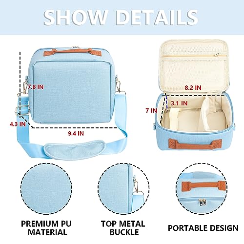 WOGOZAN Carrying Protective Bag for Fujifilm Instax Mini 12/11/9/99/EVO/40/90/Link2/Liplay Camera Universal digital camera Case with Shoulder Strap Accessories Bundle(Blue) - Image 4