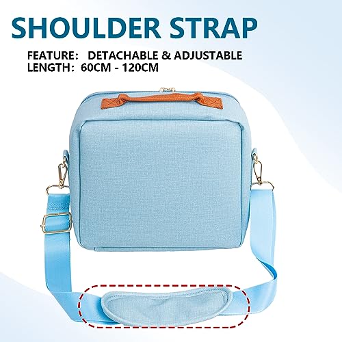 WOGOZAN Carrying Protective Bag for Fujifilm Instax Mini 12/11/9/99/EVO/40/90/Link2/Liplay Camera Universal digital camera Case with Shoulder Strap Accessories Bundle(Blue) - Image 5