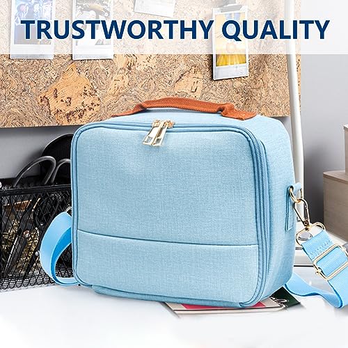 WOGOZAN Carrying Protective Bag for Fujifilm Instax Mini 12/11/9/99/EVO/40/90/Link2/Liplay Camera Universal digital camera Case with Shoulder Strap Accessories Bundle(Blue) - Image 2
