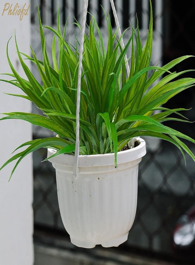 Phliofd 32 Pcs Artificial Grass Fake Plants 17.3in Outdoor Plants UV Resistant Faux Greenery Stems Fake Grass for Home Window Garden Office Patio Pathway Front Porch Halloween Décor Green - Image 5