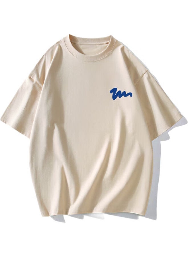 GENIOLAMODE Men'S Short Sleeve T-Shirt, Pure Cotton Comfortable Basic Tee With Simple Print, Suitable For Layering Or Wearing Out - Image 3