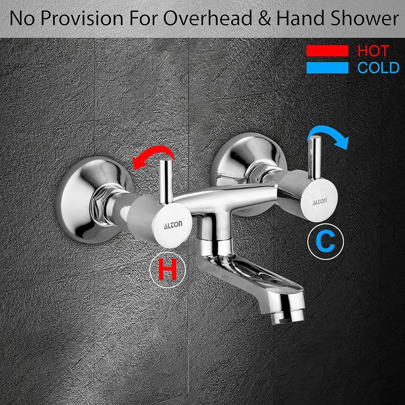 ALTON GRCL3905 Brass Wall Mixer Non Telephonic Chrome Finish - Image 2