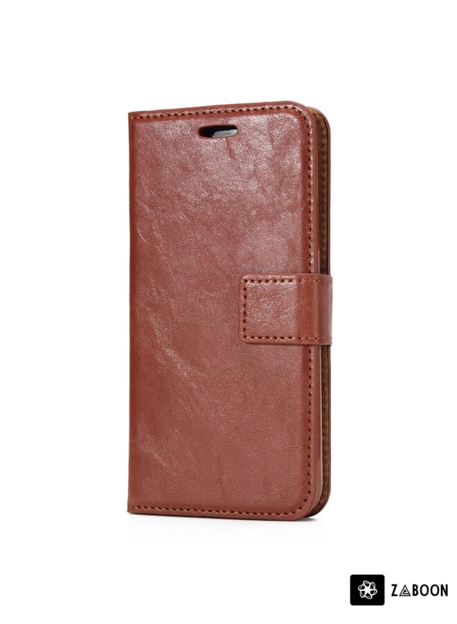 Zaboon Protective Case For vivo V21e 4G / Y73 2021 Skin Feel Straw Hat Magnetic Buckle Leather - Image 2