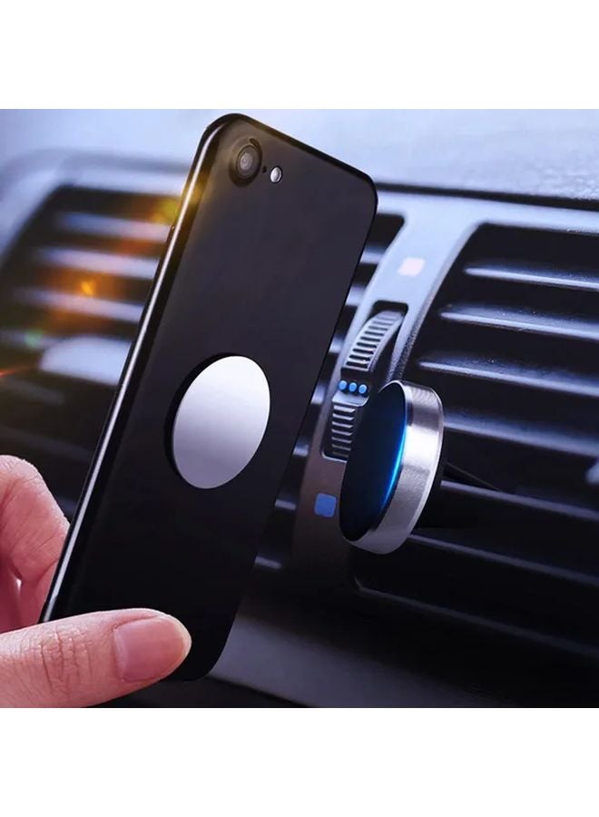 حامل هاتف مغناطيسي ذهبي لمكيف السيارة، معدني متين قابل للدوران لهواتف iPhone وSamsung - Image 3