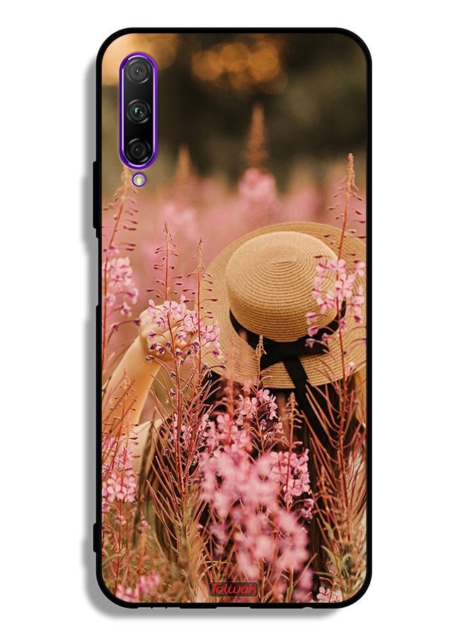 Tolwak Huawei Y9s Protective Case Cover Hat Girl In Flowers - Image 2