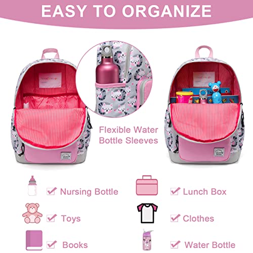 VASCHY Backpack for Little Girls, Cute Lightweight Water Resistant Preschool Backpack for Kindergarten Bookbag Cats - Image 3