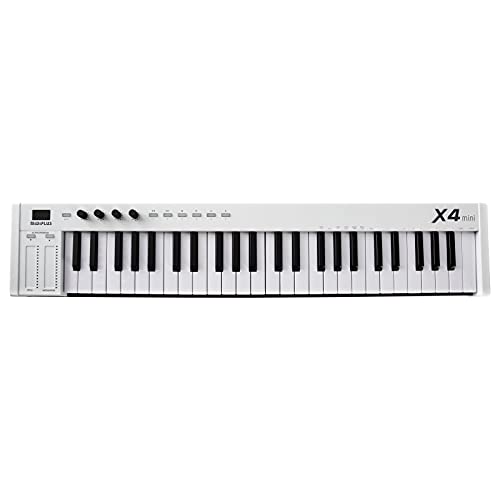midiplus X4 mini MIDI Keyboard Controller, White - Image 1