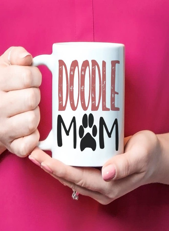 Fonhark - Doodle Mom Coffee Mug - Golden Doodle Lover - For Christmas Cute Coffee Mug - Dog Mom, 11 Oz Novelty Coffee Mug/Cup, White - Image 4