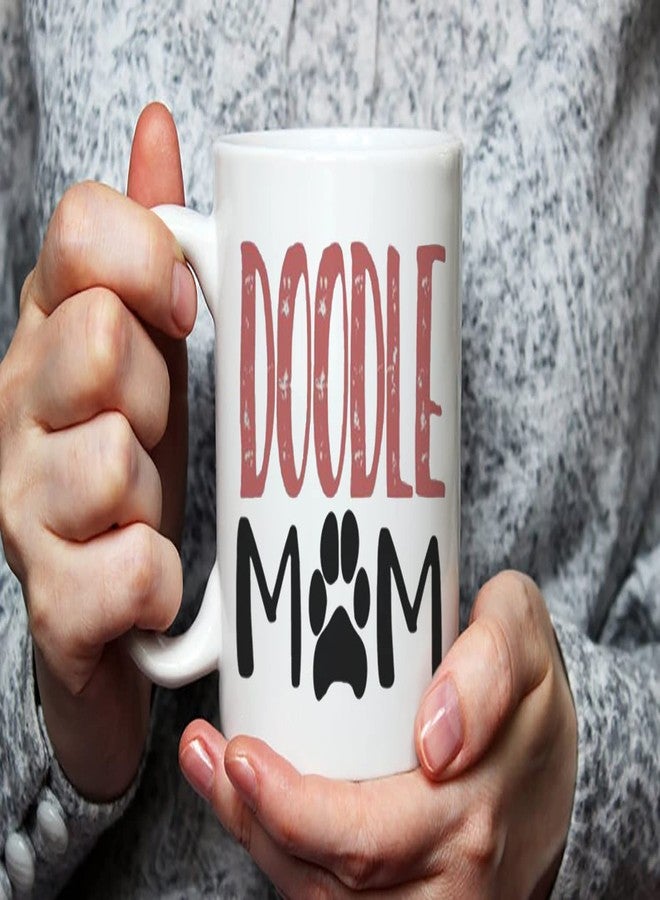 Fonhark - Doodle Mom Coffee Mug - Golden Doodle Lover - For Christmas Cute Coffee Mug - Dog Mom, 11 Oz Novelty Coffee Mug/Cup, White - Image 3