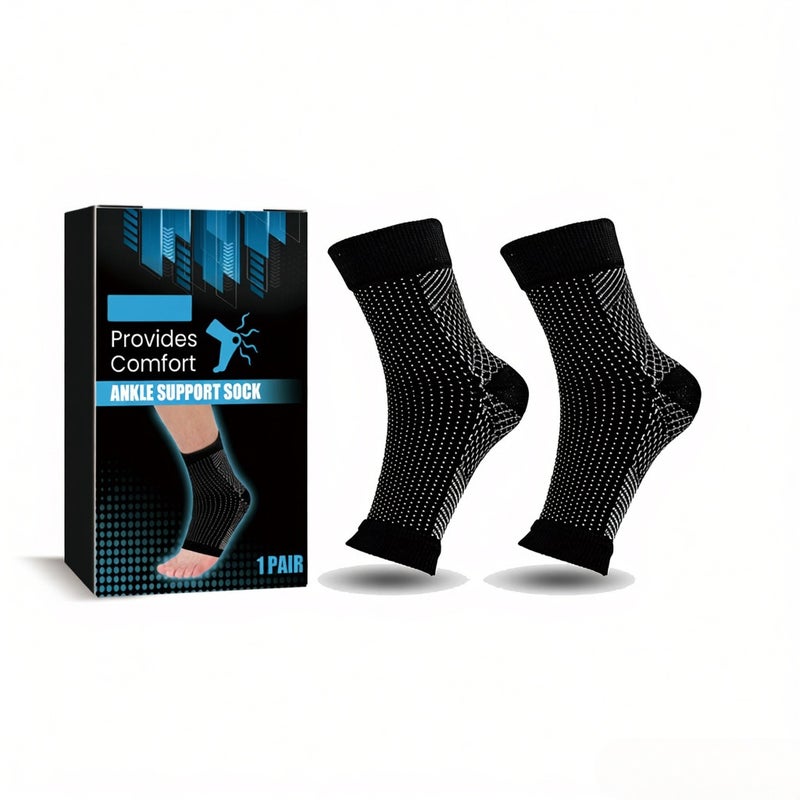 1 Pair Ankle Support Socks for Plantar Fasciitis Arch Support Compression Foot Sleeve Pain Relief for Running Sports Men Women Use - Image 1