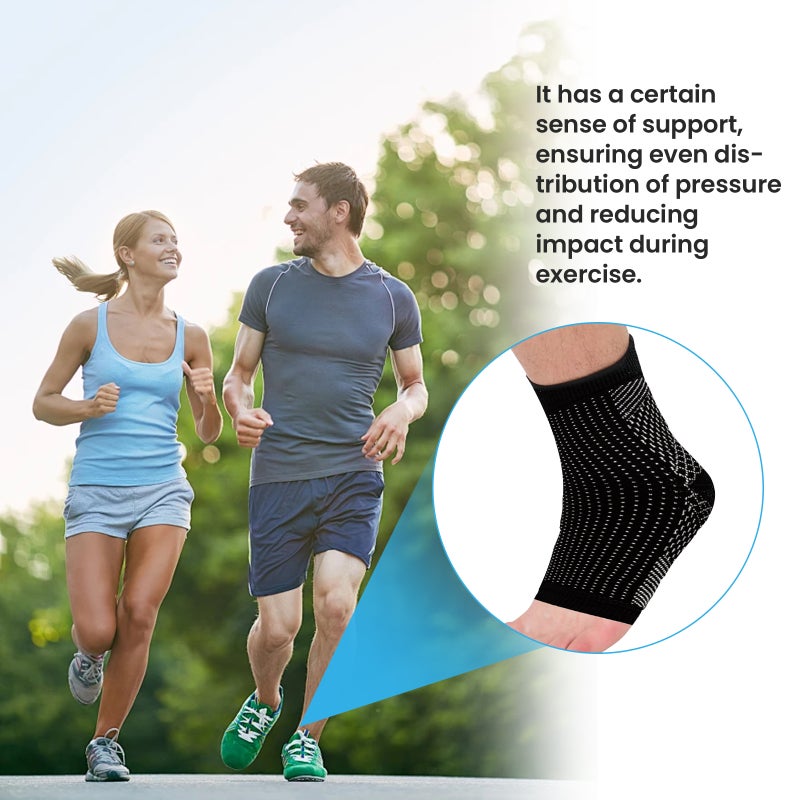 1 Pair Ankle Support Socks for Plantar Fasciitis Arch Support Compression Foot Sleeve Pain Relief for Running Sports Men Women Use - Image 5