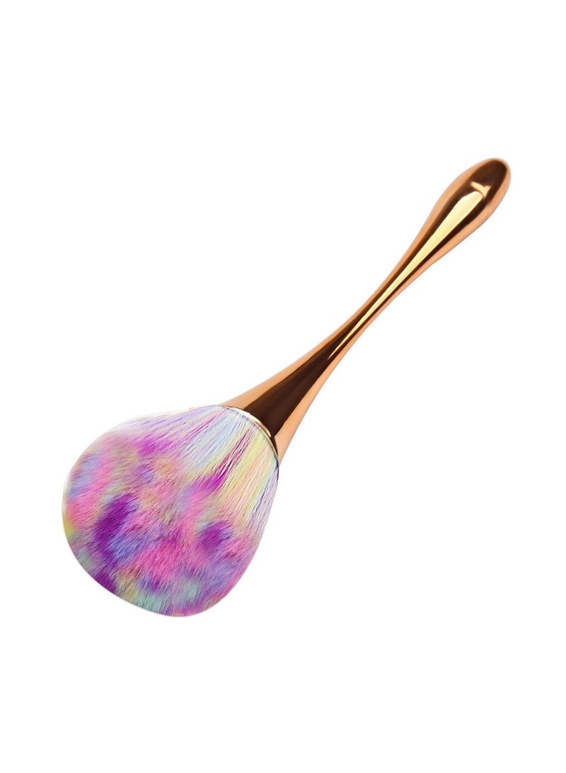 1pcs Large Mineral Powder Brush, Soft Fluffy Blush Brush, Bronzer Kabuki Makeup Brush, Nail Brush, Professional Loose Setting Powder Brush for Daily Makeup - Image 1