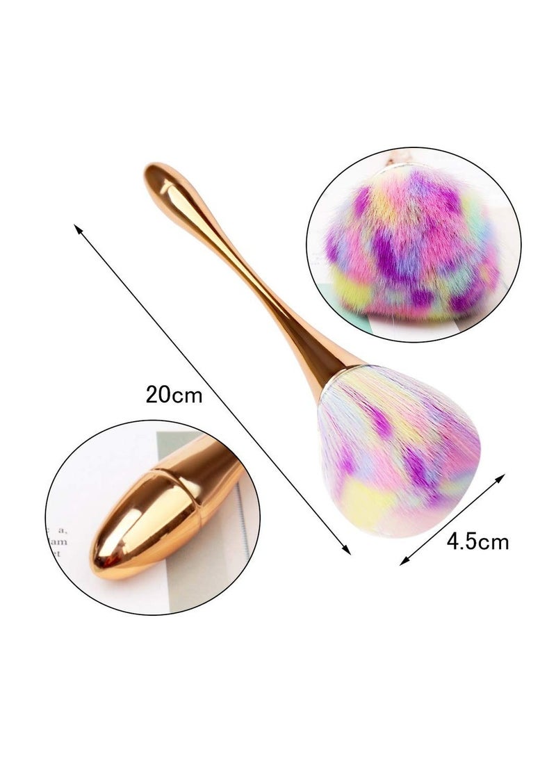 1pcs Large Mineral Powder Brush, Soft Fluffy Blush Brush, Bronzer Kabuki Makeup Brush, Nail Brush, Professional Loose Setting Powder Brush for Daily Makeup - Image 2