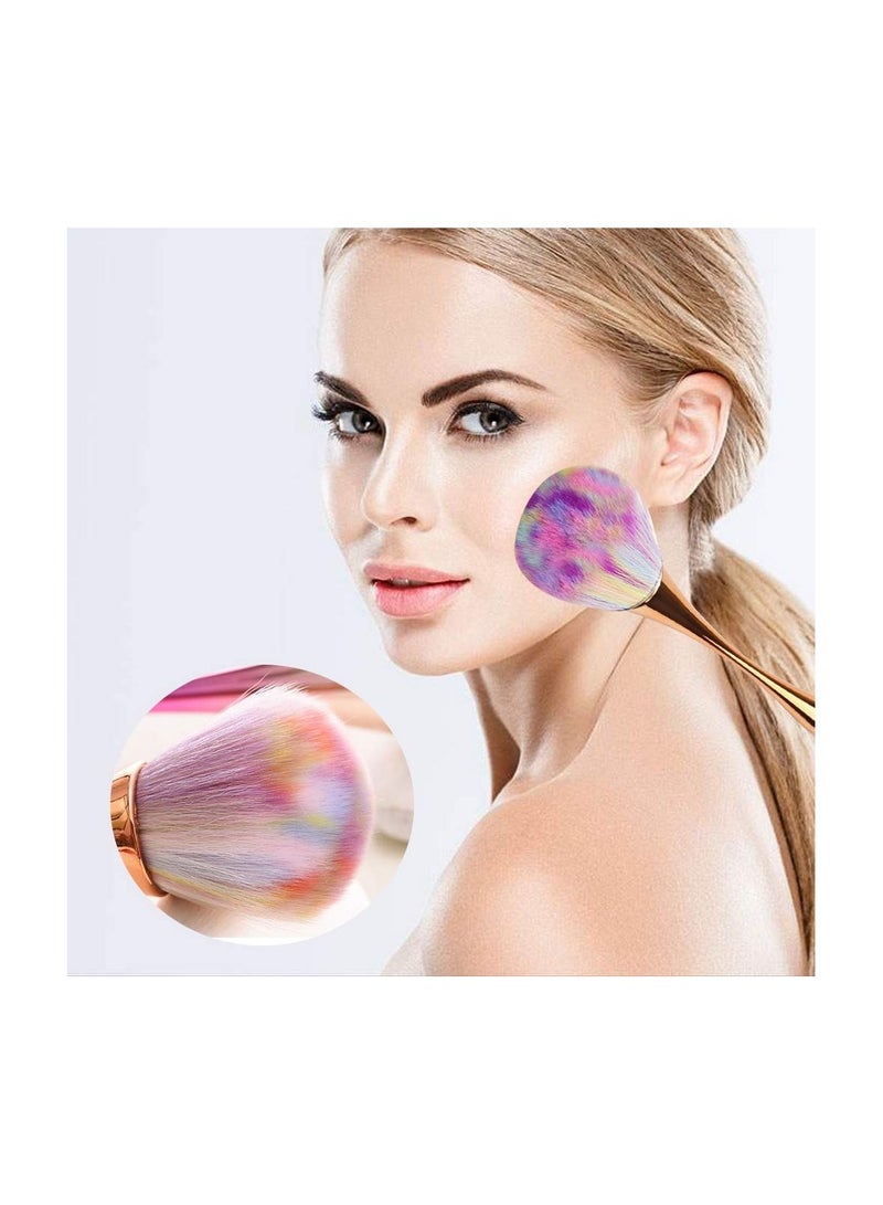 1pcs Large Mineral Powder Brush, Soft Fluffy Blush Brush, Bronzer Kabuki Makeup Brush, Nail Brush, Professional Loose Setting Powder Brush for Daily Makeup - Image 5