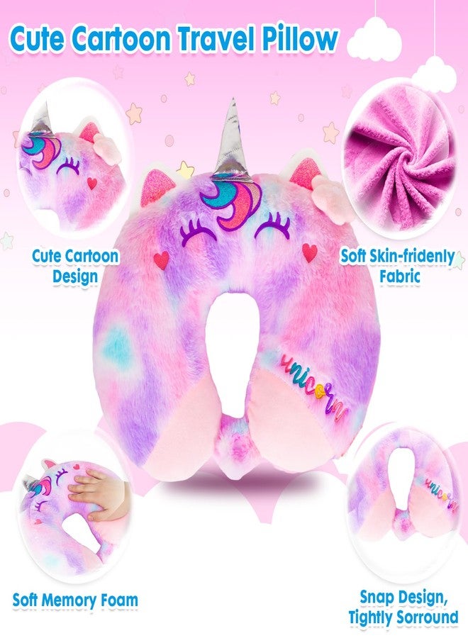 YOYTOO Travel Neck Pillow for Kids Adult Cute Soft Plush Memory Foam Airplane Neck Pillow for Traveling Animal Flight Pillow Head Rest Neck Support for Cars Long Flights - Image 2
