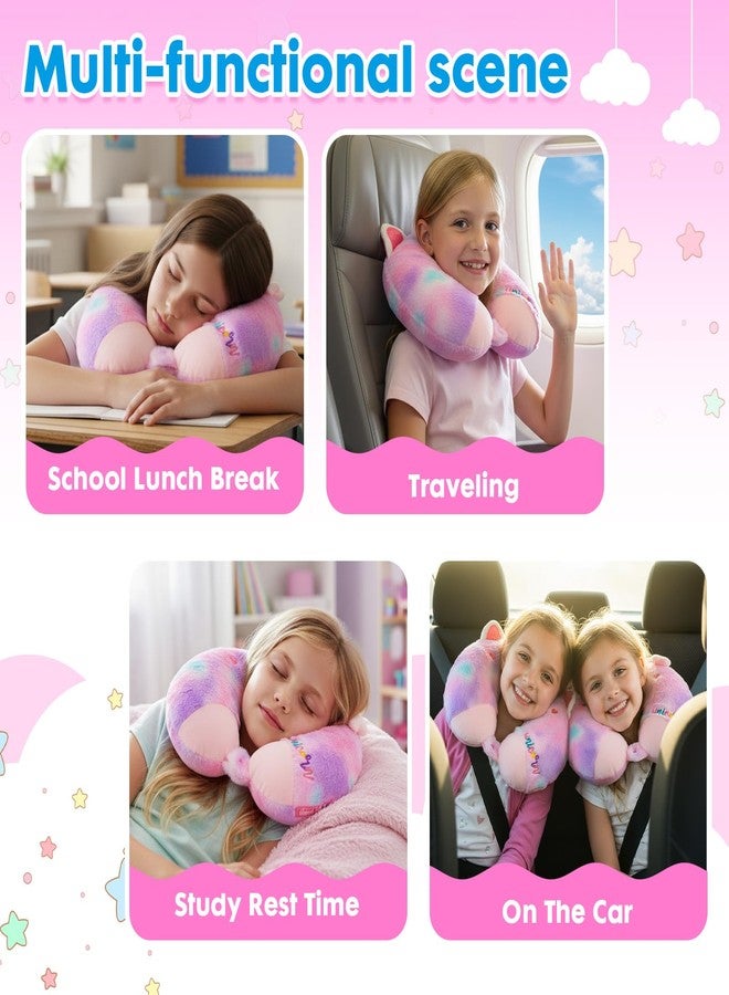 YOYTOO Travel Neck Pillow for Kids Adult Cute Soft Plush Memory Foam Airplane Neck Pillow for Traveling Animal Flight Pillow Head Rest Neck Support for Cars Long Flights - Image 3