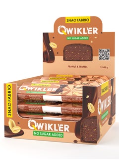 Snaq Fabriq Qwikler Bar with Peanut and Truffle No Sugar Added 12x35g  - Image 1