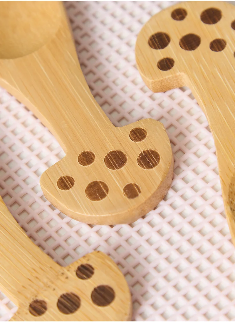 ساس آند بيل Mushroom Bamboo Spoons - Set of 3
