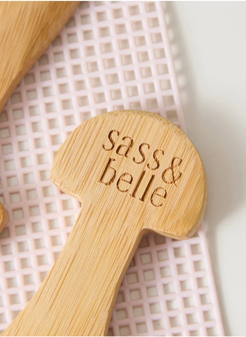 ساس آند بيل Mushroom Bamboo Spoons - Set of 3