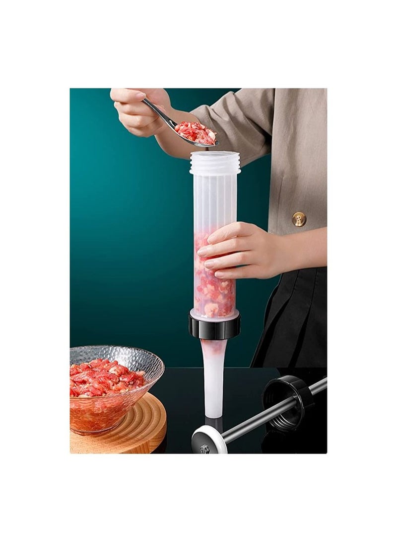 Spaceshoop Hand Operated Salami Maker Sausage Filling Machine Household Sausage Filler Homemade Sausage Filling Machine Easily Make Various Sausages at Home - Image 3