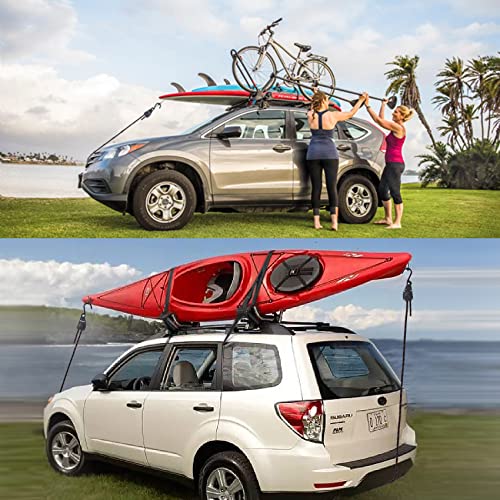 Ayaport Kayak Rope Tie Down Ratchet Straps Bow and Stern Ratcheting Tie Downs Rope Hanger Kayak and Canoe Accessories - Image 5