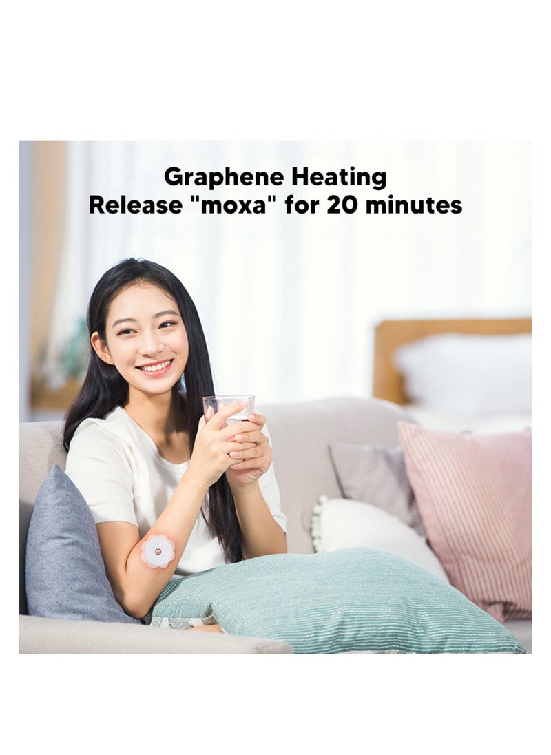 SYOSI - 20Pcs Heating Moxa Stickers, Moxibution Patches for Neck, Shoulder, Back, Waist, Hand, Feet, Joint Pain Reduce, Enhance Circulation, Used with Moxibustion Device - Image 1