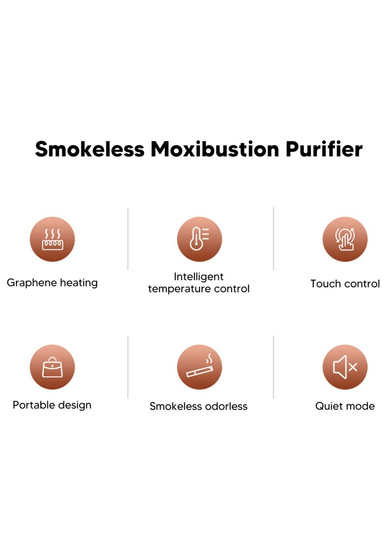 SYOSI - 20Pcs Heating Moxa Stickers, Moxibution Patches for Neck, Shoulder, Back, Waist, Hand, Feet, Joint Pain Reduce, Enhance Circulation, Used with Moxibustion Device - Image 1