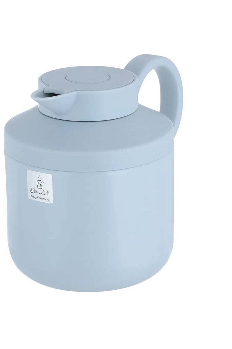 Alsaif Gallery Hala Timeless Thermos, 0.6L, Stainless Steel Inner Carrier, Stainless Steel Outer Body, Pressure Cooker - Light Grey - Image 3