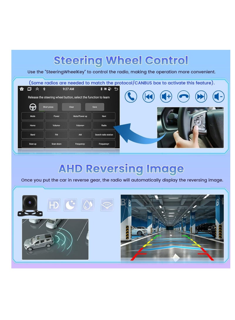 [8 Core 4G+64G] for Toyota Tundra 07-13/Toyota Sequoia 08-18 Android Radio with Wireless Carplay Android Auto, 10.1 Inch IPS Touch Screen Car Stereo, Bluetooth 5.0, 32 EQ, GPS, WiFi, 59UI, SWC - Image 5