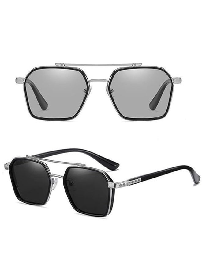 Photochromic Sunglasses for Men Professional Day Night Driver Sunglasses UV400 Retro Luxury Design Glasses vintage - Image 1