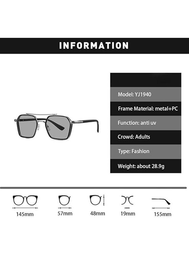 Photochromic Sunglasses for Men Professional Day Night Driver Sunglasses UV400 Retro Luxury Design Glasses vintage - Image 2