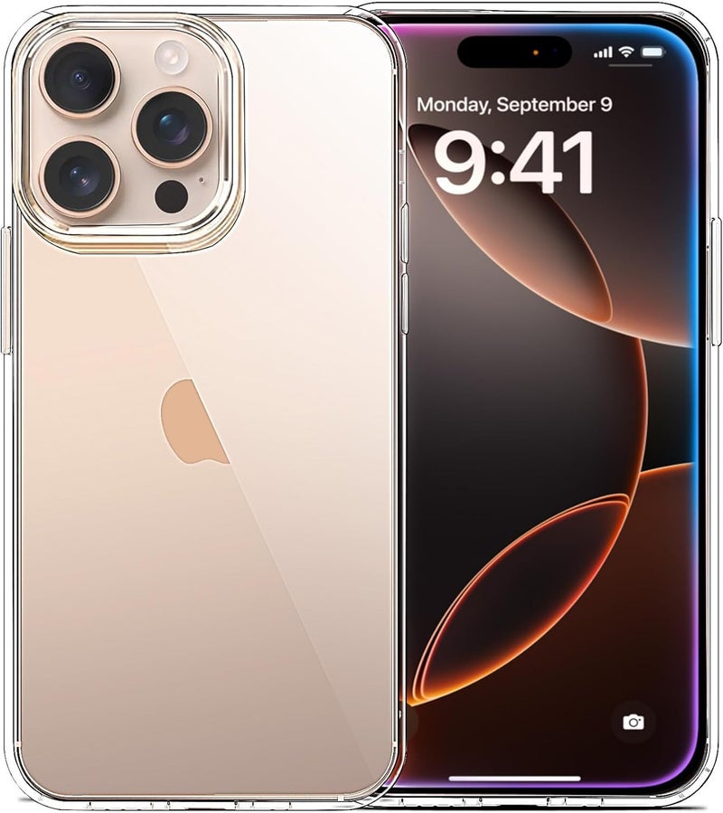 Printme Compatible with iPhone 14 Pro - Case Clear Soft Transparent Shockproof Protective Slim Thin Bumper Phone Cover for iPhone - Image 1