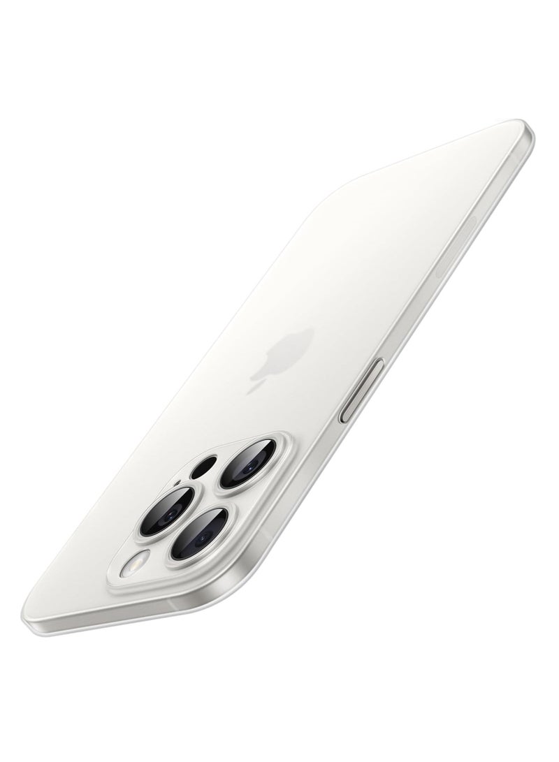 TIGER Ultra Slim (0.35mm Thin) Case for iPhone 15 Pro 6.1-Inch – Camera Lens Cover Full Protection, Lightweight Matte Finish PP Hard Minimalist Case, Wireless Charging Support, Scratch & Drop Resistant - Image 1