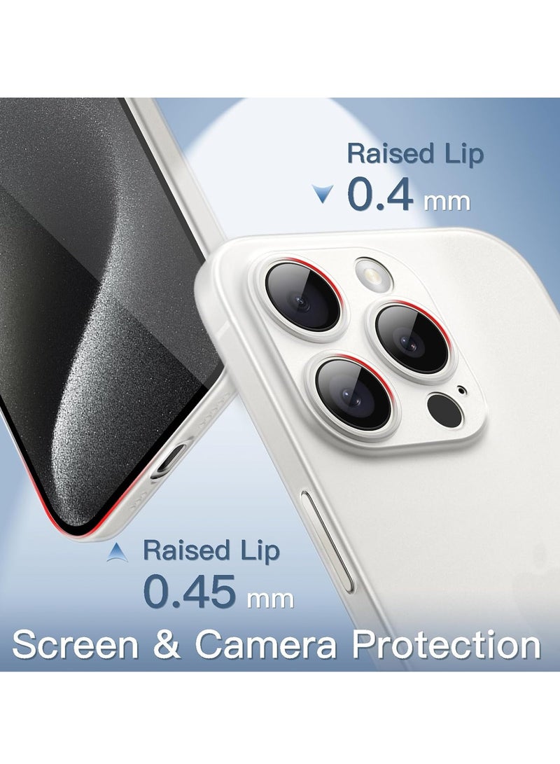 TIGER Ultra Slim (0.35mm Thin) Case for iPhone 15 Pro 6.1-Inch – Camera Lens Cover Full Protection, Lightweight Matte Finish PP Hard Minimalist Case, Wireless Charging Support, Scratch & Drop Resistant - Image 4