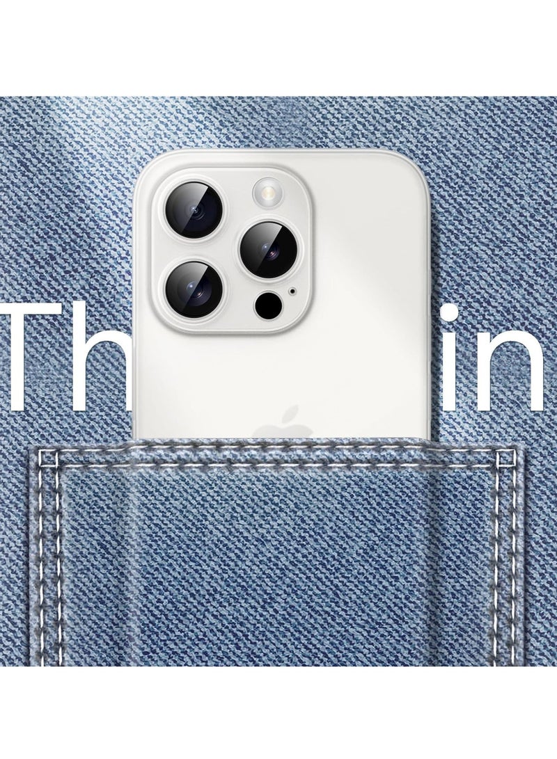 TIGER Ultra Slim (0.35mm Thin) Case for iPhone 15 Pro 6.1-Inch – Camera Lens Cover Full Protection, Lightweight Matte Finish PP Hard Minimalist Case, Wireless Charging Support, Scratch & Drop Resistant - Image 5