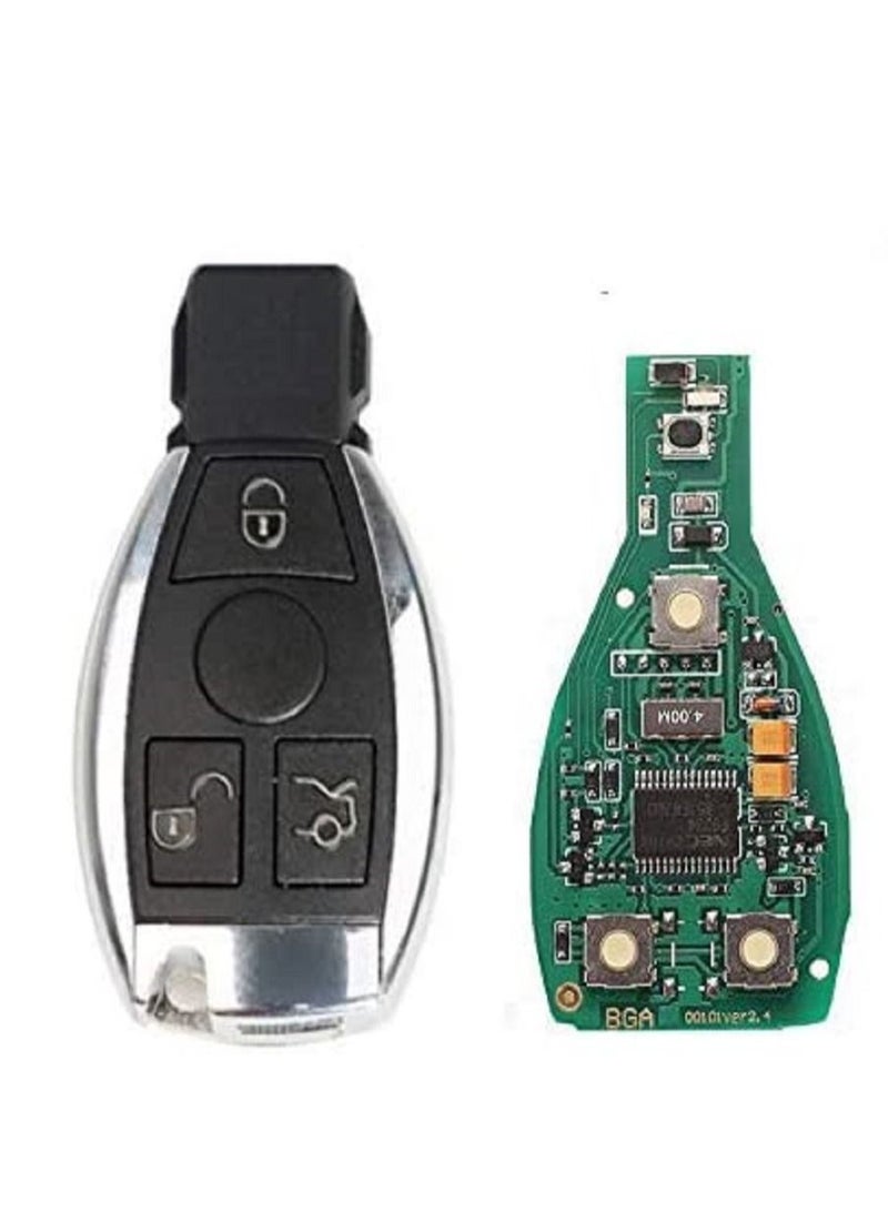 althiqahkey 3 Button Smart Remote Key 433mhz fob for Mercedes Benz after 2000+ NEC&BGA replace NEC Chip with logo  - Image 1