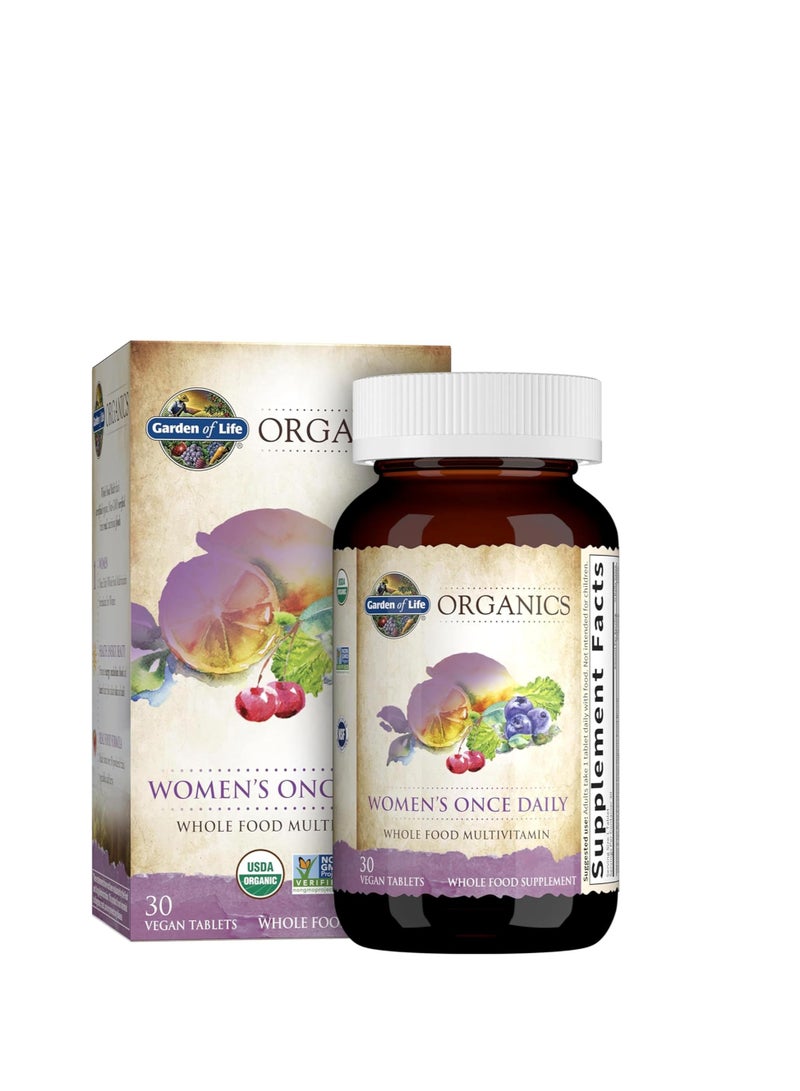 Garden of Life Women's Once Daily Whole Food Multivitamin 30 Vegan Tablets - Image 1