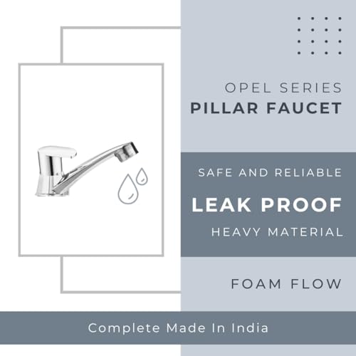 IRIS Opel Series Pillar Faucet Tensile Strength/Rust Free Stainless Steel Finish Basin Tap Foam Flow for Home, Kitchen, Bathroom - Image 5
