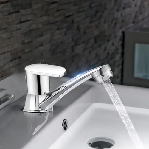 IRIS Opel Series Pillar Faucet Tensile Strength/Rust Free Stainless Steel Finish Basin Tap Foam Flow for Home, Kitchen, Bathroom - Image 2