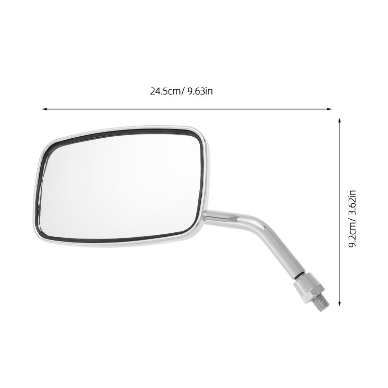 Universal Motorcycle Handlebar Mirrors Pair Scooter Bike Rear View Side Mirrors - Image 3