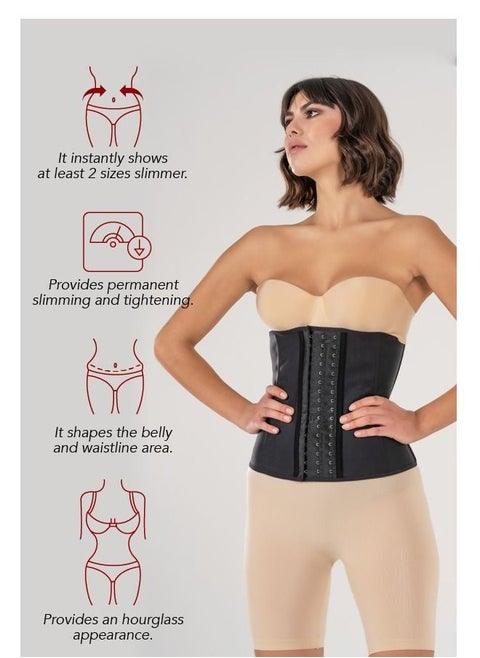 Yamuna Latex Corset Black Medium
