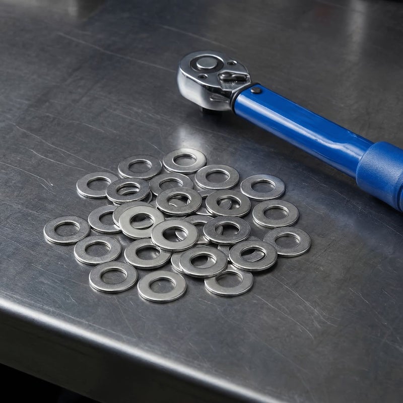 M6 Flat Washers 90 Pcs Carbon Steel Durable Easy To Install For Machinery Electronics And Projects - Image 4