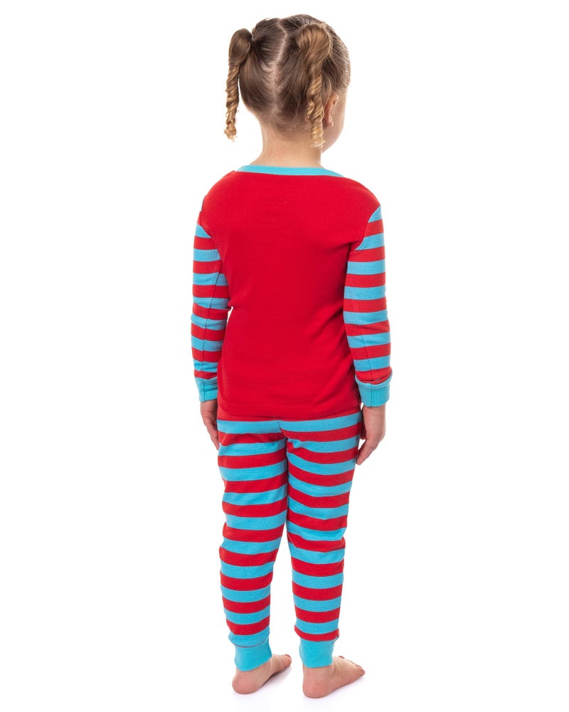 MJC Dr. Seuss Thing 1 and Thing 2 Character Matching Family 2-Piece Tight Fit Pajama Set (Toddler, 2T) - Image 4