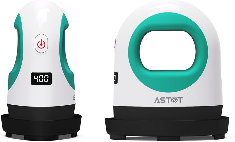AST&T Heat Press Mini Heat Press Machine, Small Heat Press for T Shirts, Hats, Heating Transfer Projects,14 Levels Temperature Setting (White&Green) - Image 1