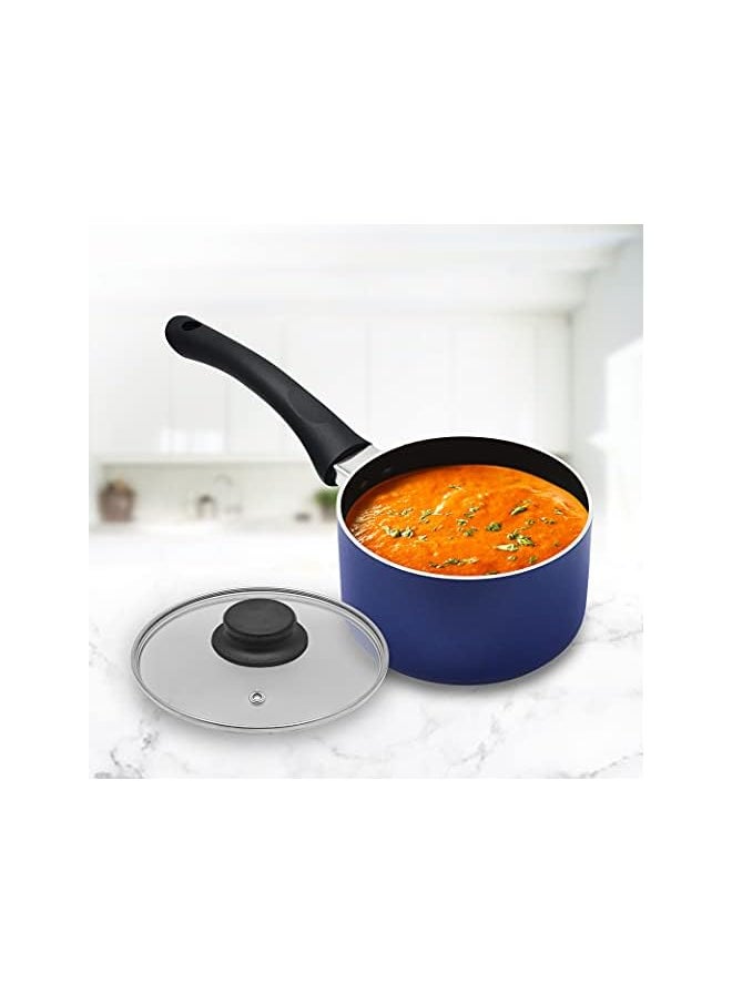 RAJ Non Stick Induction Sauce Pan, 14 Cm , Silver, Rns001 , 1 Pc  - Image 3