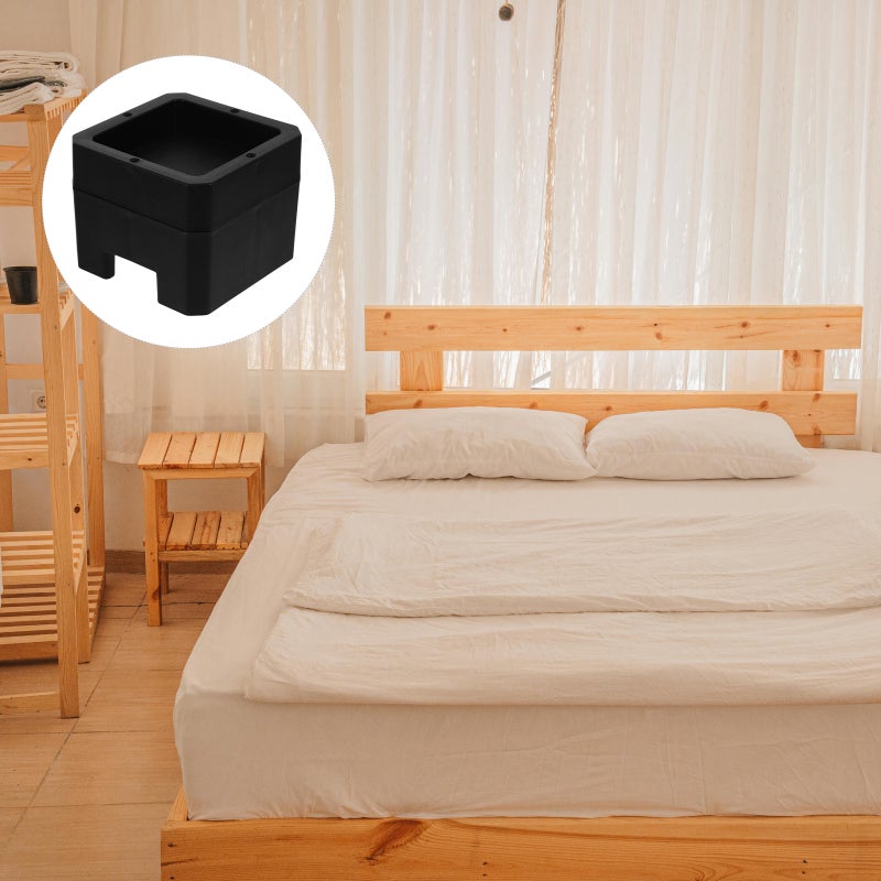 Bed Risers, Enhances Stability and Prevents Sliding, Adds Under Bed Storage - Image 3